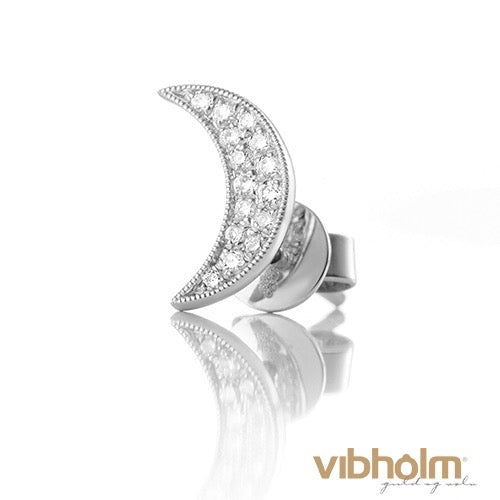 Christine Hvelplund - Universe Ørestik Small - 18 karat hvidguld